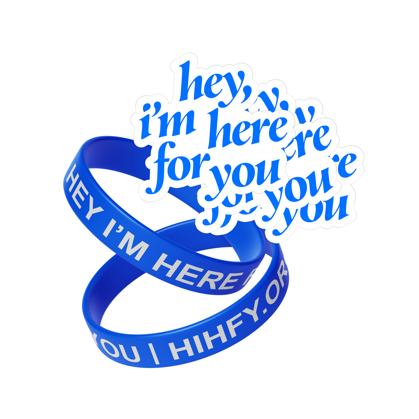 HIHFY Wristbands & Stickers Bundle