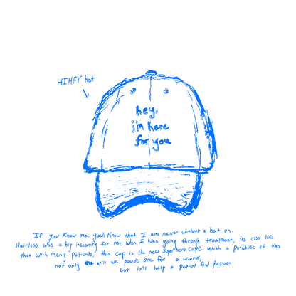 HIHFY 2 Tone Hat (Blue/Beige)
